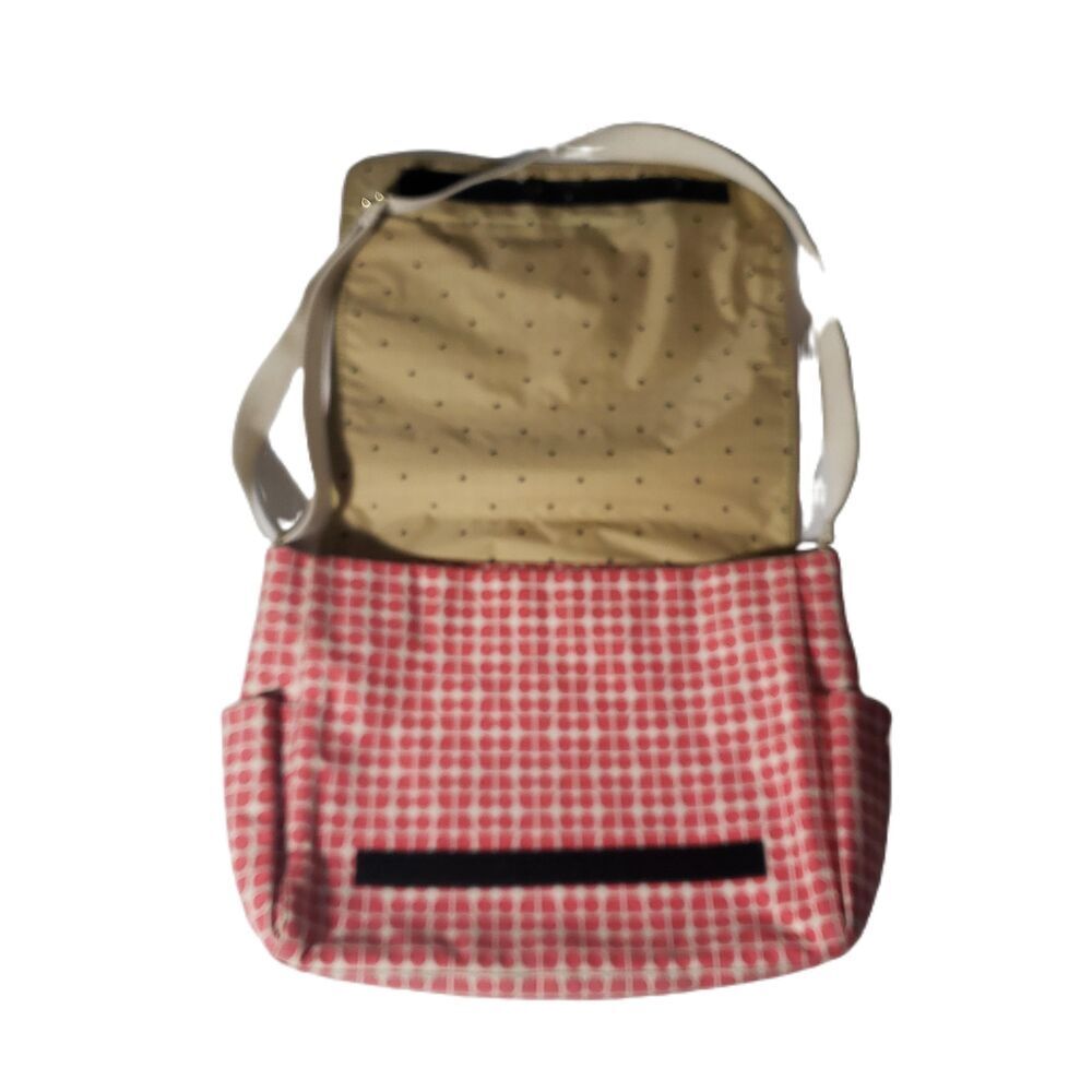 Kate Spade Pink Adjustable Strap Bottom Studs Inner Pockets Diaper Shoulder Bag - Picture 5 of 10